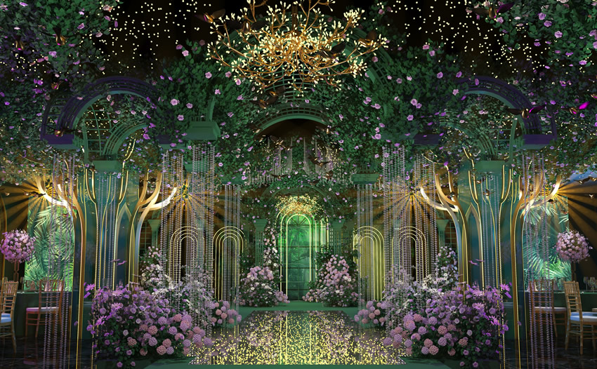 新城街道奇妙森林婚礼堂效果展示